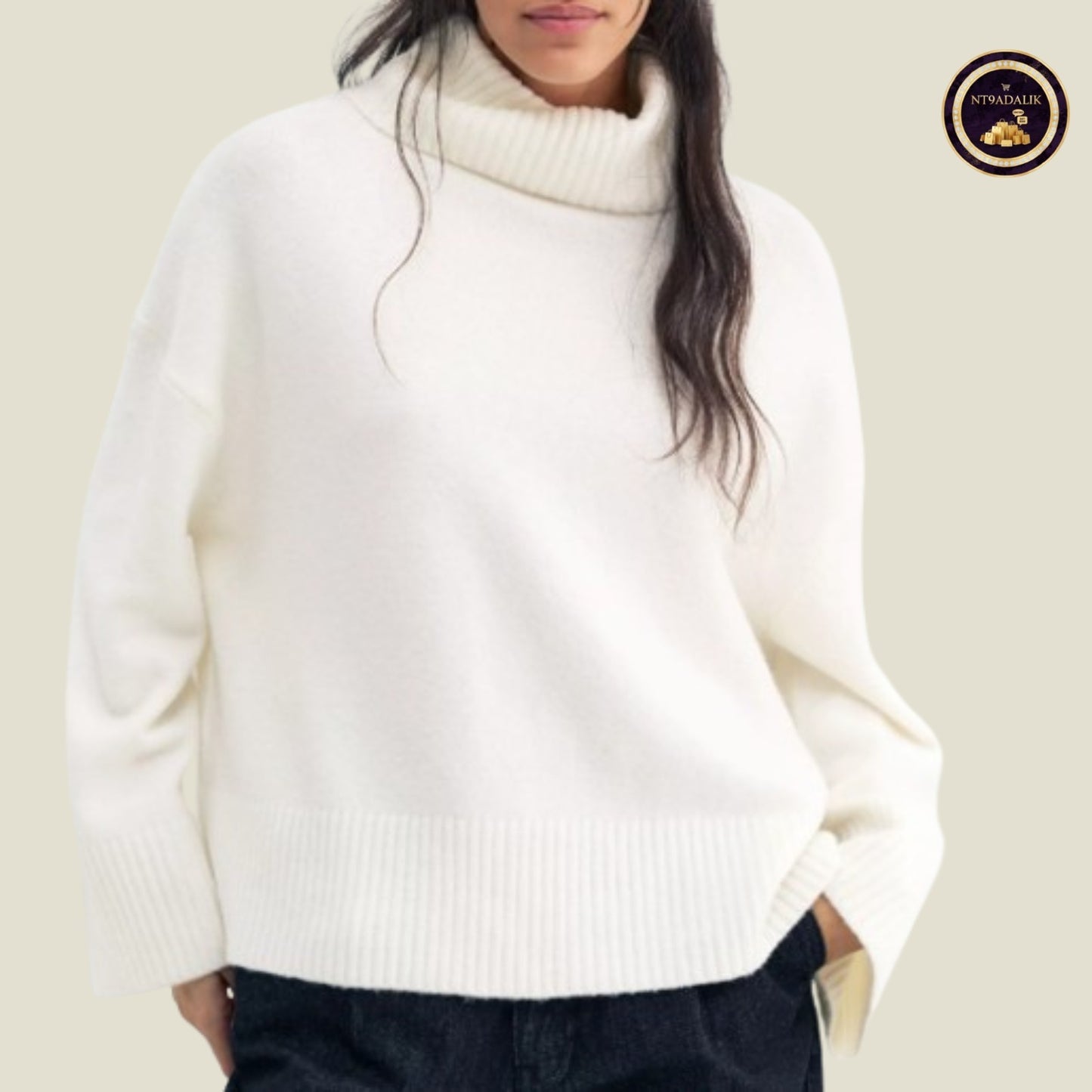 PULL&BEAR PULL DOUX À COL MONTANT