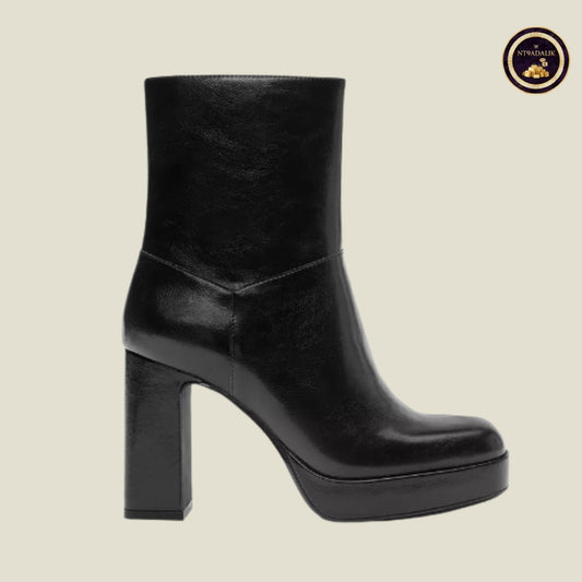 PULL&BEAR BOTTINES À TALON COMPENSÉ